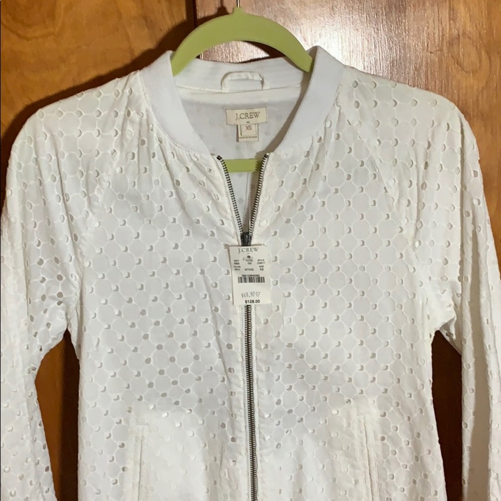 NWT EYELET BOMBER JACKET!
